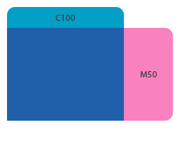 4원색규정 C100/M50
